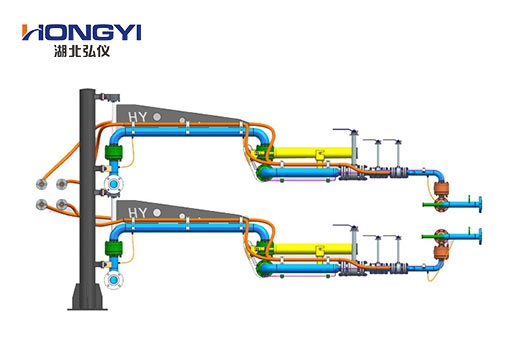 LNG裝卸車鶴管圖